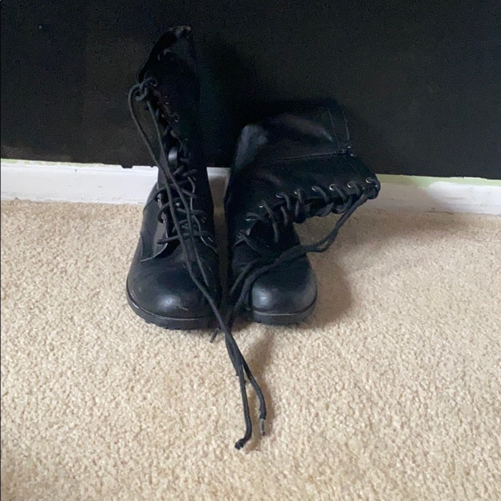Black Combat Boots